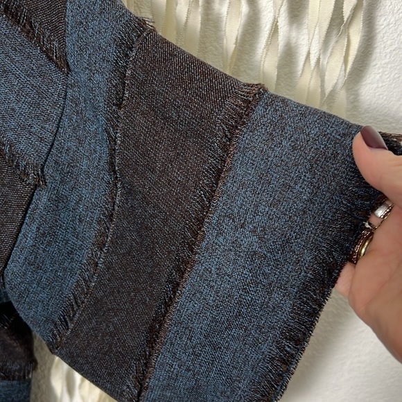 IC by Connie K Blue and Brown Kimono Size M - Picture 7 of 10